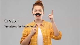  Presentation with memory book family photo album - Audience pleasing PPT layouts consisting of people concept - serious red backdrop and a light gray colored foreground