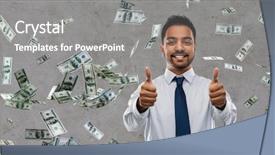  Presentation with indian economy - Cool new slides with people concept - smiling indian backdrop and a gray colored foreground