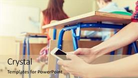  Presentation with technology learning - Cool new slides with people concept - student boy backdrop and a lemonade colored foreground