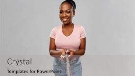  Presentation with african people - Theme enhanced with people-concept-happy-african-american background and a light gray colored foreground