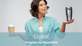  Presentation with young happy people smiling - PPT theme having people-concept-portrait-of-happy background and a light blue colored foreground