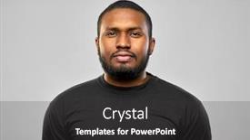  Presentation with black people - PPT layouts having people-concept-portrait-of-young background and a dark gray colored foreground
