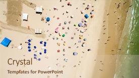  Presentation with rio 2016 - Presentation design enhanced with people copacabana beach rio background and a lemonade colored foreground