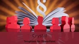  Presentation with court gavel - Colorful presentation design enhanced with people-court-gavel-law-theme backdrop and a tawny brown colored foreground