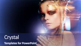  Presentation with golden light - Cool new slide deck with people diffus - art project beautiful woman backdrop and a  colored foreground