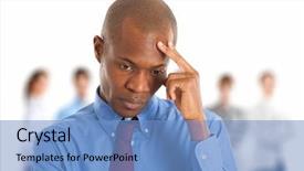  Presentation with black man - Colorful theme enhanced with people discrimination - portrait of a worried black backdrop and a teal colored foreground