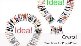  Presentation with diversity - Slide set having people-diversity-clerks-compilation background and a white colored foreground