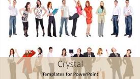  Presentation with corporate diversity - PPT theme enhanced with people diversity corporate culture background and a lemonade colored foreground