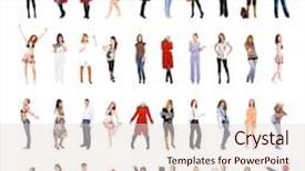  Presentation with corporate diversity - Audience pleasing theme consisting of people diversity corporate culture backdrop and a lemonade colored foreground