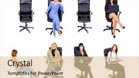  Presentation with diversity - Audience pleasing presentation theme consisting of people diversity many colleagues backdrop and a  colored foreground