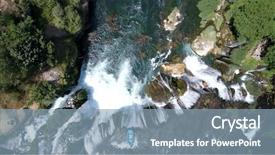  Presentation with rafting - PPT theme featuring people doing white water rafting background and a light blue colored foreground