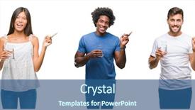  Presentation with child drinking water from glass - Colorful slide set enhanced with people drinking glass of water backdrop and a  colored foreground