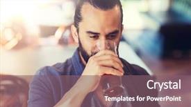  Presentation with alcohol - Audience pleasing slides consisting of people drinks alcohol and leisure backdrop and a  colored foreground