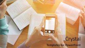  Presentation with technology education - Cool new presentation design with people education technology and exam backdrop and a  colored foreground