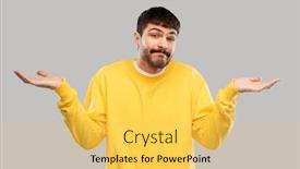  Presentation with emotion - Audience pleasing slides consisting of people-emotion-and-expression-concept backdrop and a yellow colored foreground