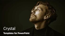  Presentation with black art - Theme with people-emotions-art-portrait and a black colored foreground