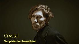  Presentation with black art - Theme having people-emotions-psychology-art-shot background and a wine colored foreground