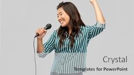  Presentation with ethnicity - PPT theme featuring people-ethnicity-and-portrait-concept background and a light gray colored foreground