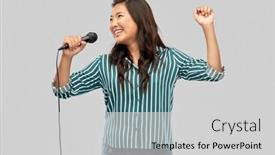  Presentation with ethnicity - Slides having people-ethnicity-and-portrait-concept background and a light gray colored foreground