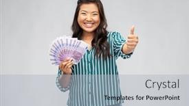  Presentation with ethnicity - Audience pleasing theme consisting of people-ethnicity-and-portrait-concept backdrop and a light gray colored foreground