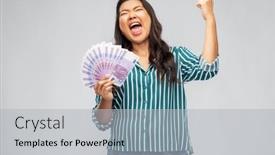  Presentation with ethnicity - PPT theme with people-ethnicity-and-portrait-concept background and a light gray colored foreground