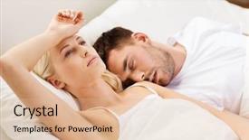  Presentation with insomnia - PPT layouts having people family bedtime and insomnia background and a lemonade colored foreground