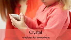  Presentation with technology - Audience pleasing PPT layouts consisting of people family and technology concept backdrop and a coral colored foreground