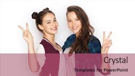  Presentation with teens - Colorful PPT layouts enhanced with  backdrop and a  colored foreground