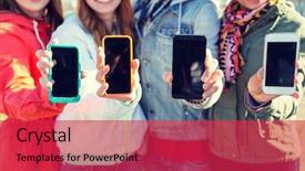  Presentation with healthcare cloud computing - Beautiful PPT theme featuring people friendship cloud computing advertising backdrop and a red colored foreground