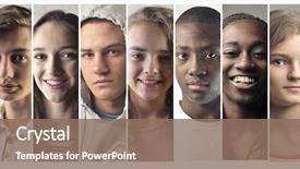  Presentation with culture - Beautiful PPT layouts featuring people from different culture backdrop and a violet colored foreground