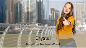  Presentation with casual young people - Presentation consisting of people gesture travel tourism and fashion concept - happy young woman or teen girl in casual clothes showing thumbs up over dubai city street background background and a coral colored foreground