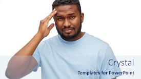  Presentation with african beauty - Beautiful theme featuring people-grooming-and-beauty-concept backdrop and a sky blue colored foreground