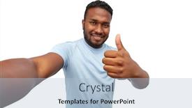  Presentation with african beauty - Beautiful PPT layouts featuring people-grooming-and-beauty-concept backdrop and a light blue colored foreground