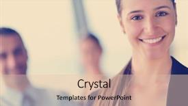  Presentation with team group - PPT layouts enhanced with business people group as team background and a  colored foreground