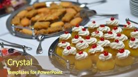  Presentation with catering - Colorful presentation enhanced with people group catering buffet food indoor in luxury restaurant with meat colorful fruits and vegetables backdrop and a tawny brown colored foreground
