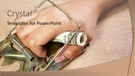  Presentation with people hold hand around globe - Colorful theme enhanced with people-hand-trapped-while-catching backdrop and a lemonade colored foreground