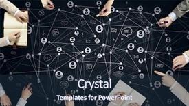  Presentation with sales strategy - PPT layouts having people hands drawing networking strategy background and a wine colored foreground