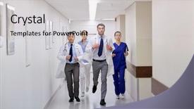  Presentation with mental health care sketch - Colorful theme enhanced with people health care and medicine backdrop and a light gray colored foreground