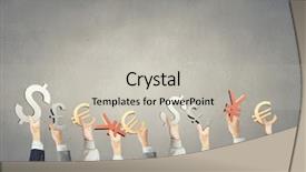  Presentation with money - Amazing presentation design having people holding money currency sign backdrop and a light gray colored foreground