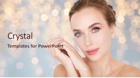  Presentation with skin care - Slides having people holidays and skin care background and a lemonade colored foreground