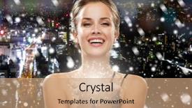  Presentation with christmas magic - PPT layouts consisting of people holidays christmas and magic background and a coral colored foreground