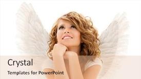  Presentation with religious christmas - Amazing slide deck having people holidays christmas and religious backdrop and a coral colored foreground