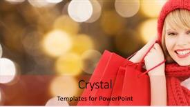  Presentation with christmas sale - Slide deck featuring people holidays winter christmas background and a red colored foreground