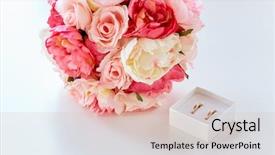  Presentation with flower wedding - PPT layouts with people homosexuality same-sex marriage background and a lemonade colored foreground