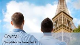  Presentation with sex - Presentation theme consisting of people homosexuality same-sex marriage background and a light blue colored foreground