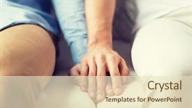  Presentation with hands holding - Slide deck with people homosexuality same-sex marriage background and a lemonade colored foreground