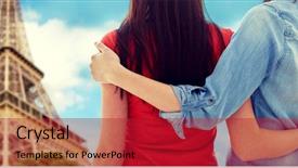  Presentation with sex - Cool new presentation theme with people homosexuality same-sex marriage backdrop and a crimson colored foreground