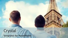  Presentation with sex trafficking - Colorful slides enhanced with people homosexuality same-sex marriage backdrop and a light blue colored foreground