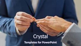  Presentation with wedding ring - Beautiful slides featuring people homosexuality samesex marriage love concept close up happy male gay couple hands putting wedding ring backdrop and a navy blue colored foreground