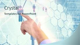  Presentation with binary - Audience pleasing theme consisting of people icons and binary code backdrop and a cool aqua colored foreground